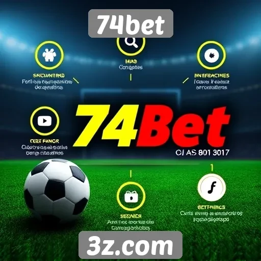 Análise das funcionalidades do site 74bet