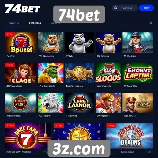 Exploração dos jogos populares disponíveis no 74bet